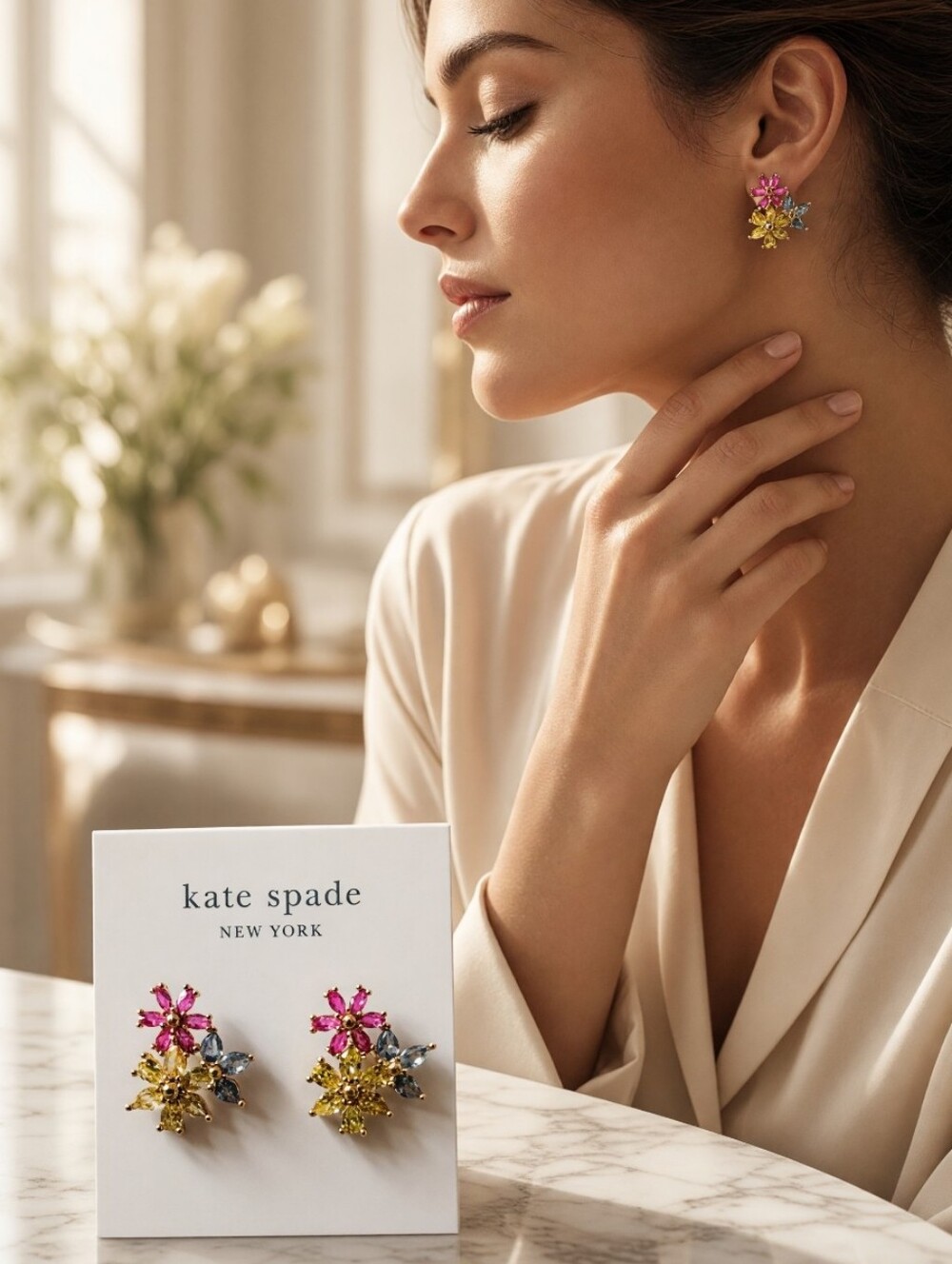 Kate Spade First Bloom Cluster Stud Earrings
